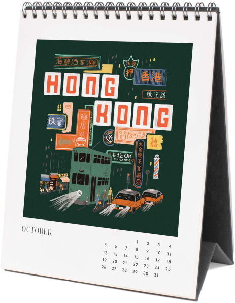 2025 Greetings from Around the World Desk Calendar