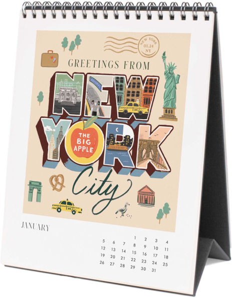 2025 Greetings from Around the World Desk Calendar