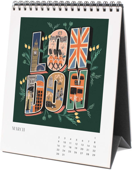 2025 Greetings from Around the World Desk Calendar