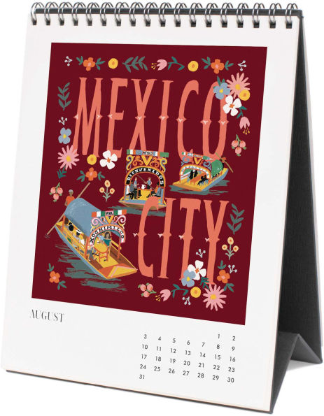 2025 Greetings from Around the World Desk Calendar