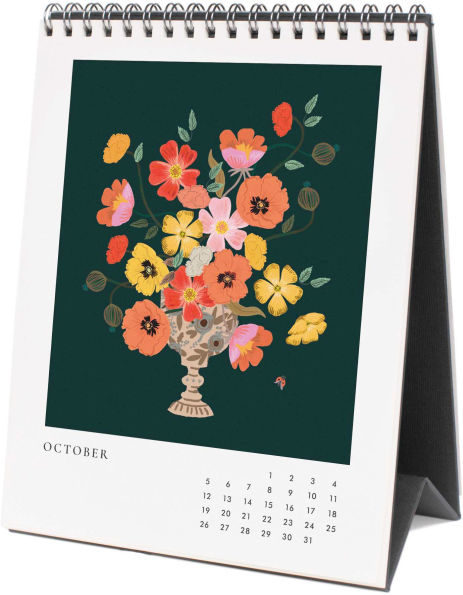 2025 Flower Studies Desk Calendar