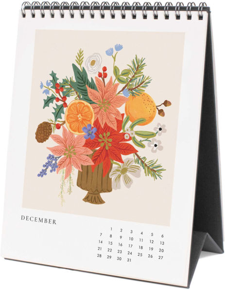 2025 Flower Studies Desk Calendar