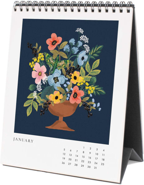 2025 Flower Studies Desk Calendar