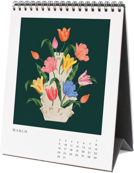 2025 Flower Studies Desk Calendar