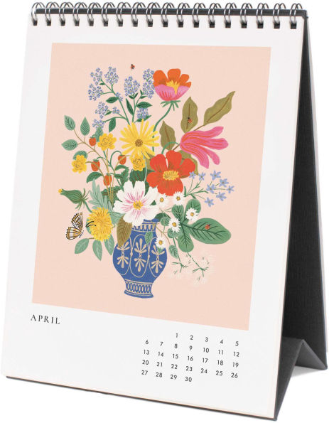 2025 Flower Studies Desk Calendar