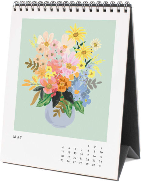 2025 Flower Studies Desk Calendar