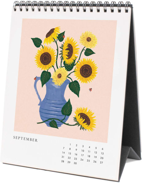 2025 Flower Studies Desk Calendar