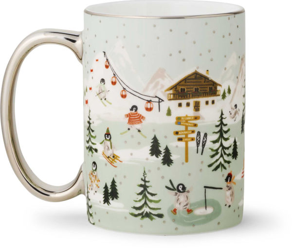 Penguin Village Porcelain Mug