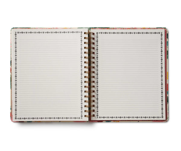 2025-2026 Dahlia 17-Month Academic Hardcover Spiral Planner