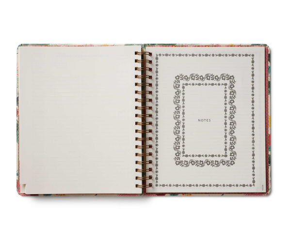 2025-2026 Dahlia 17-Month Academic Hardcover Spiral Planner