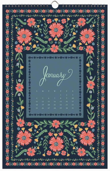 2026 Flora Wall Calendar