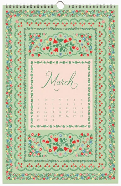 2026 Flora Wall Calendar