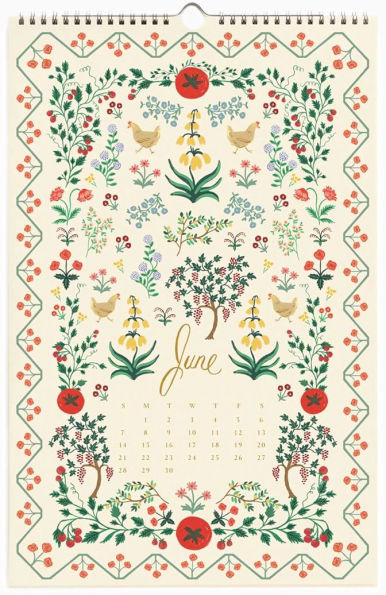 2026 Flora Wall Calendar