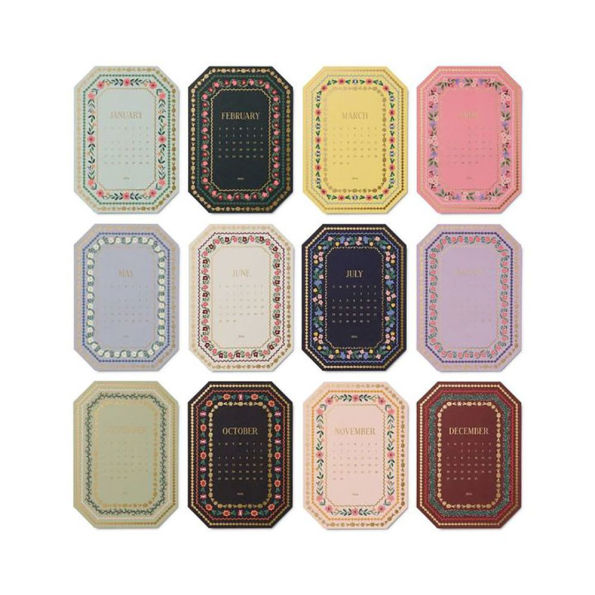 2026 Wildwood Brass Easel Desk Calendar