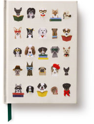 Title: Studious Dogs Embroidered Journal