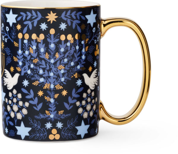 Laurel Menorah Porcelain Mug