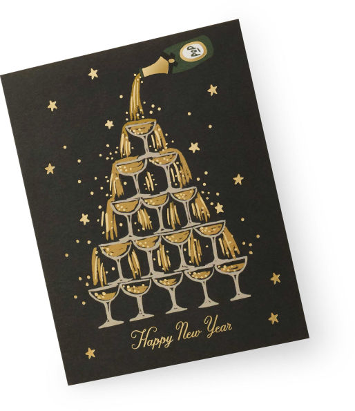 Boxed Set of Champagne New Year Cards