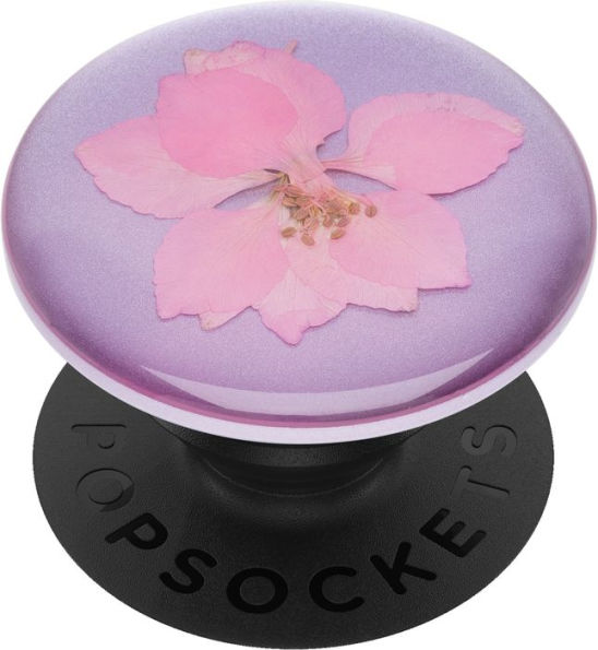 PopSockets 801238 PopGrip - Pressed Flower Delphinium Pink