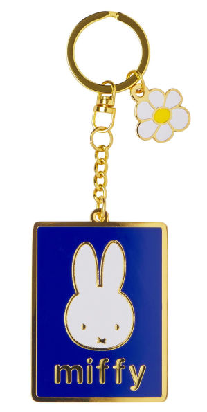 Miffy Blue Enamel Keychain