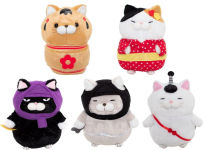 Alternative view 1 of Amuse 8'' Ninja Cat Plush (Assorted; Styles Vary)