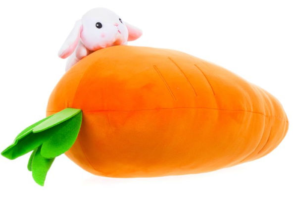 Milk Tea Carrot Cushion 20 IN MOCHI Plush, Amuse Licensed Series