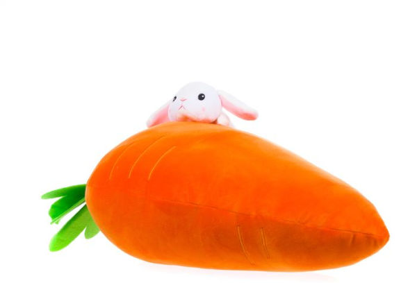 Milk Tea Carrot Cushion 20 IN MOCHI Plush, Amuse Licensed Series