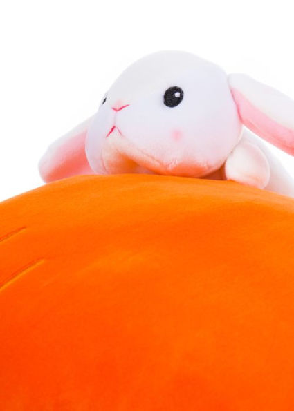 Milk Tea Carrot Cushion 20 IN MOCHI Plush, Amuse Licensed Series