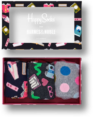 Happy Socks Ladies Book 3pk Gift Box By Happy Socks Barnes Noble