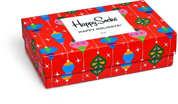Happy Socks Men's Retro Holiday 3Pk Gift Box