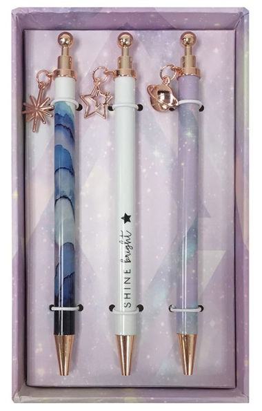 Set 3 Plastic Charm Pen Pack