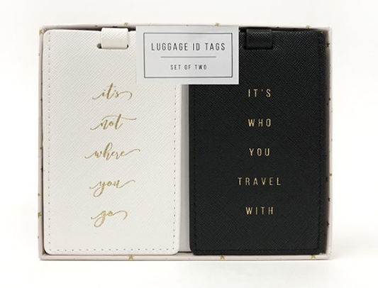 mr & mrs luggage tag set