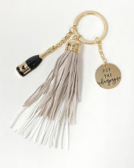 Title: Pop The Champagne Tassel Key Chain