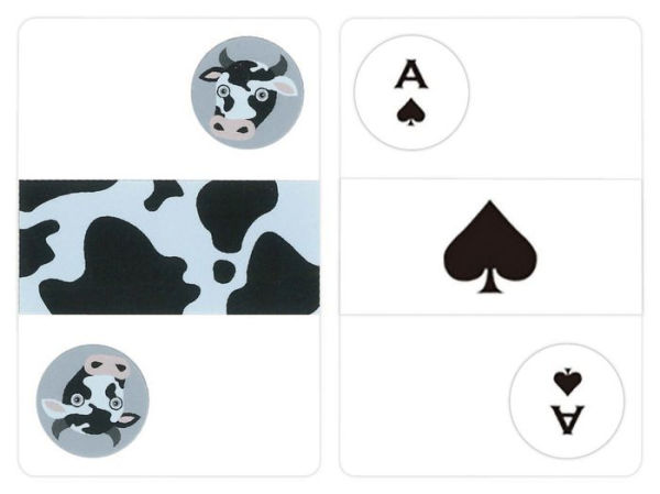 Transparent Cow Playing Cards