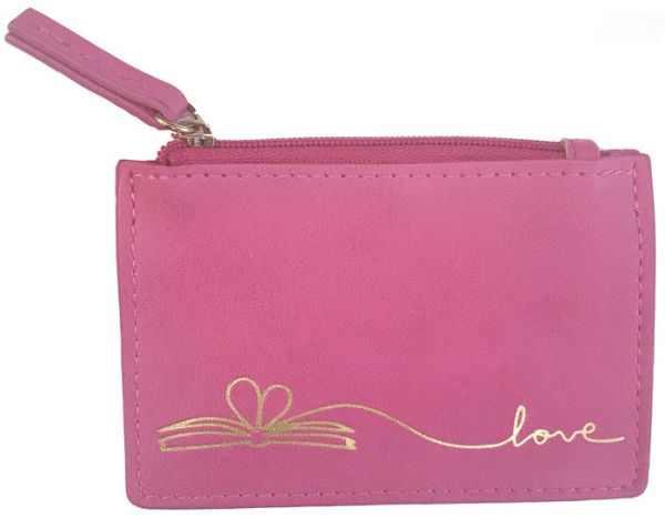 Leatherette Gift Card Pouch - Love