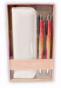 Alternative view 3 of Vibrant Saffiano Leatherette Pen Case With 2 Ball Point Pens