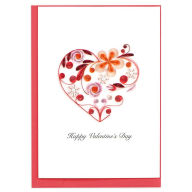 Title: Quilling Heart Valentine Card