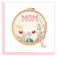 Mother's Day Greeting Card Quilling Mom Cross Stitch