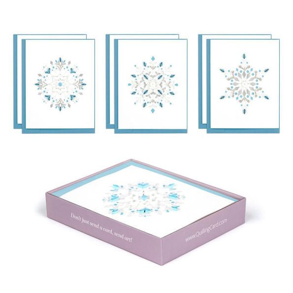 Quilling Winter Snowflake Stationery Set