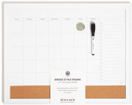 Alternative view 1 of U Brands 16x20 White Minimal Deco 3-in-1 Calendar Board