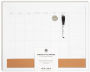 U Brands 16x20 White Minimal Deco 3-in-1 Calendar Board