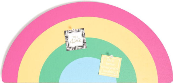 U Brands Rainbow Cork Board