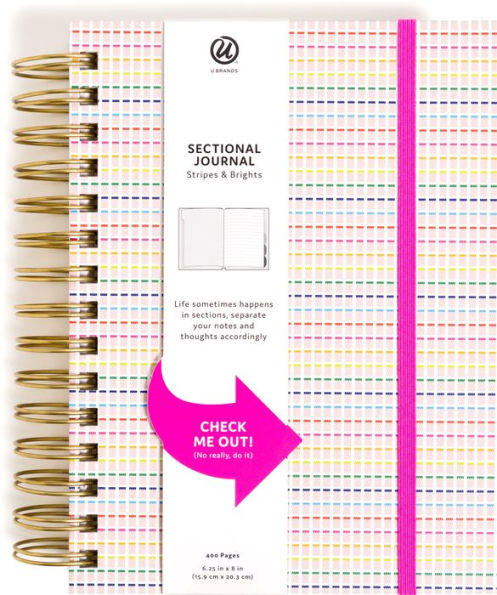 U Brands Spiral Tabbed Notebook