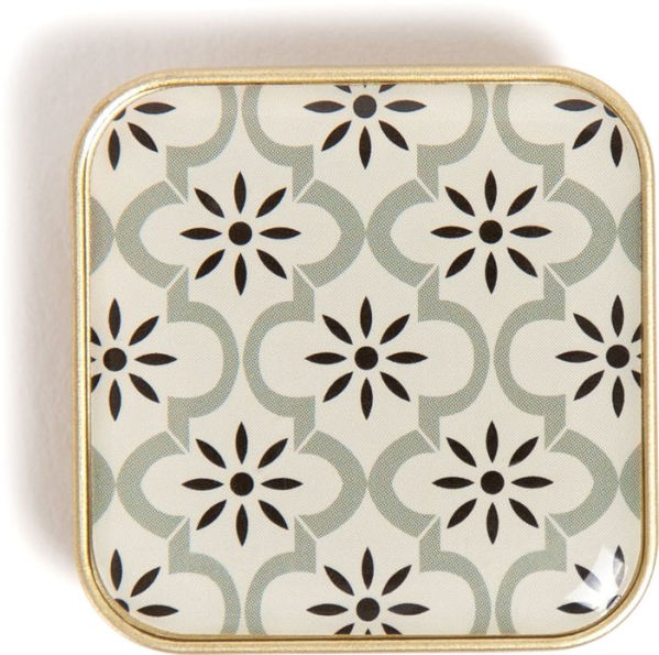 U Brands Magnetic Square Clips, Moroccan Monochrome