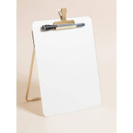 Title: Desktop Gold Glass Dry Erase Board