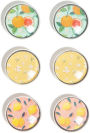 U Brands 6ct Citrus Squeeze Round Glass Magnets