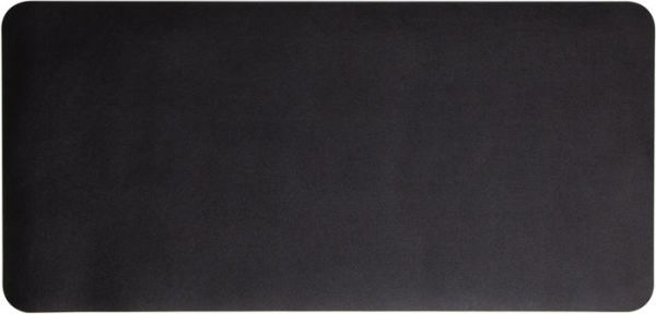 U Brands FSC 31.5x15 Black Pleather + Cork Double-Sided Desk Pad