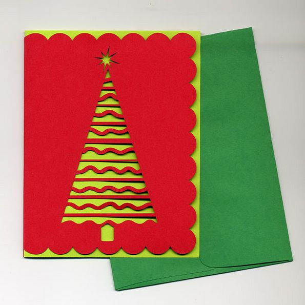 Classic Christmas Tree Greeting Cards (set of 5) | 843483012265 | Home ...