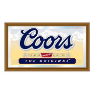 Title: Coors Light Wood Framed Mirror BIG 15 x 26 inch