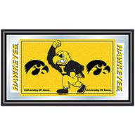 Title: University of Iowa Logo and Mascot Framed Mirror