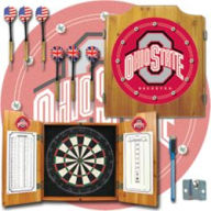 Title: Ohio State University Dart Cabinet Includes Darts and Board